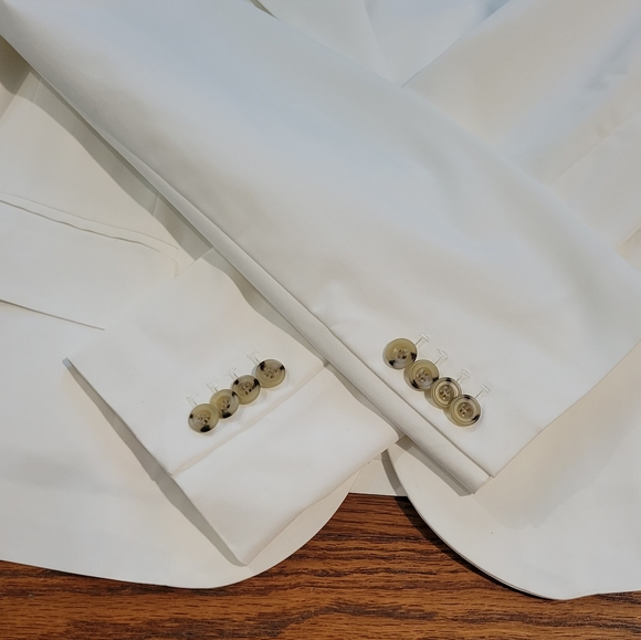 Rachel Roy Signature white blazer jacket sz 14 - Picture 6 of 10